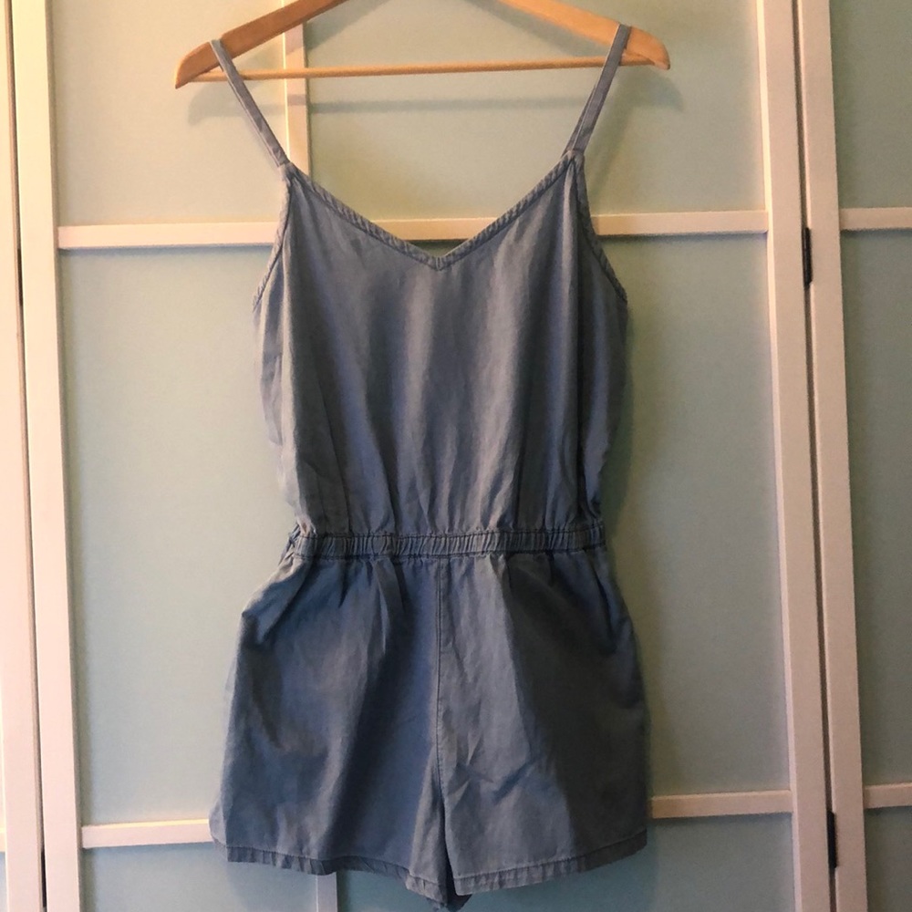 New Forever 21 chambray romper